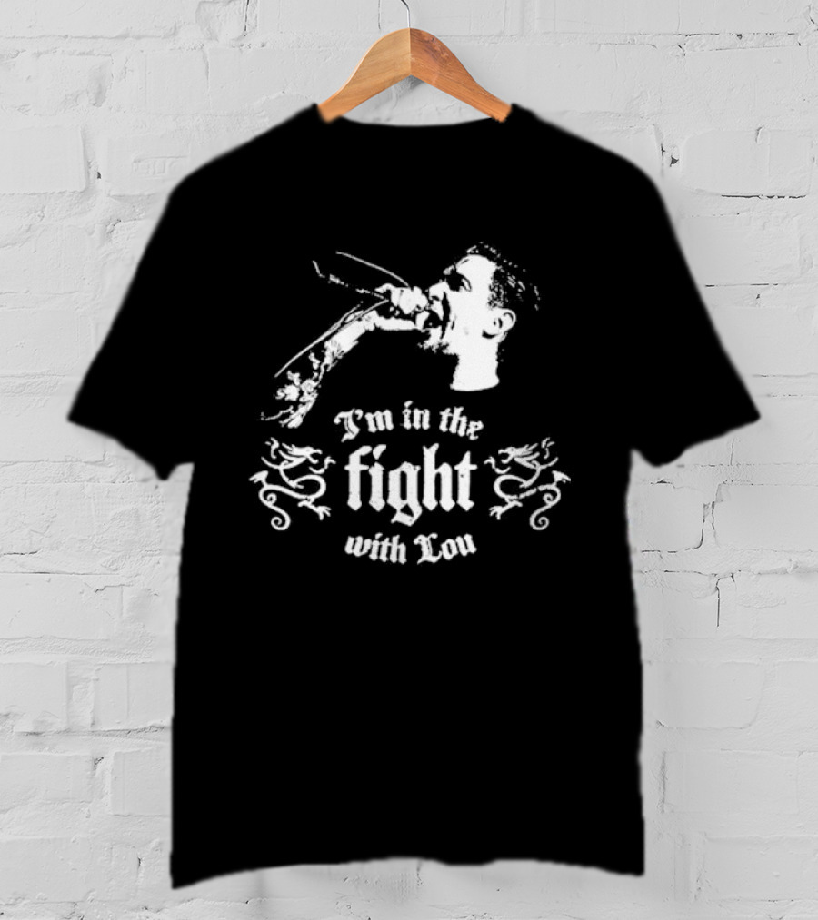 I'm In The Fight With Lou A Benefit Concert For Lou Koller Sick Of It All Nov 23 Irving Plaza NYC I'm In The Fight With Lou Microphone T-Shirt