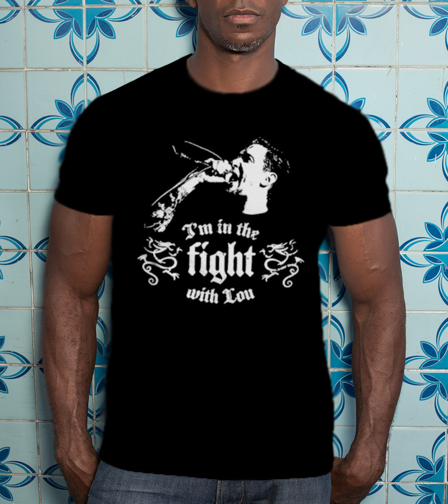 I'm In The Fight With Lou A Benefit Concert For Lou Koller Sick Of It All Nov 23 Irving Plaza NYC I'm In The Fight With Lou Microphone T-Shirt