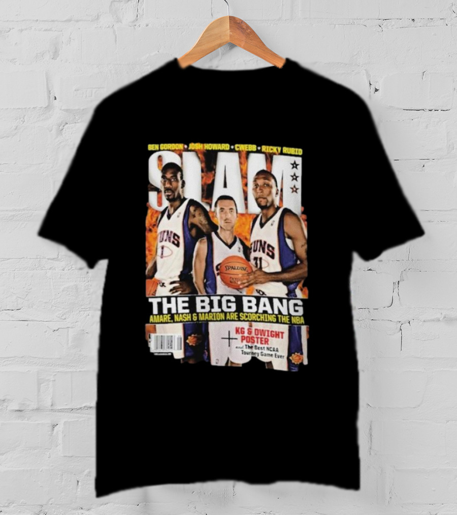 SLAM Magazine: The Big Bang Amare Nash And Marion Scorching The NBA T-Shirt