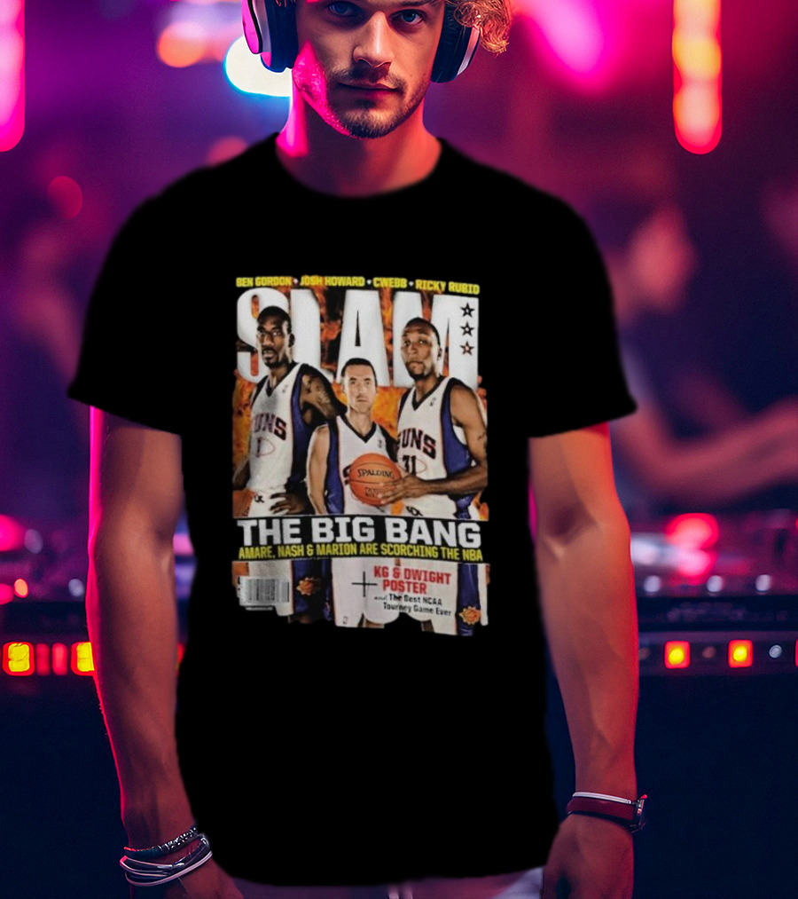 SLAM Magazine: The Big Bang Amare Nash And Marion Scorching The NBA T-Shirt