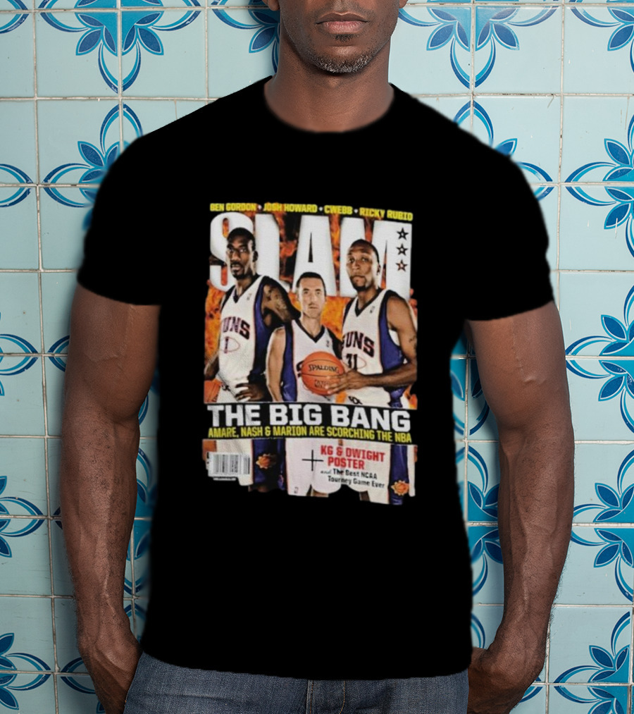 SLAM Magazine: The Big Bang Amare Nash And Marion Scorching The NBA T-Shirt