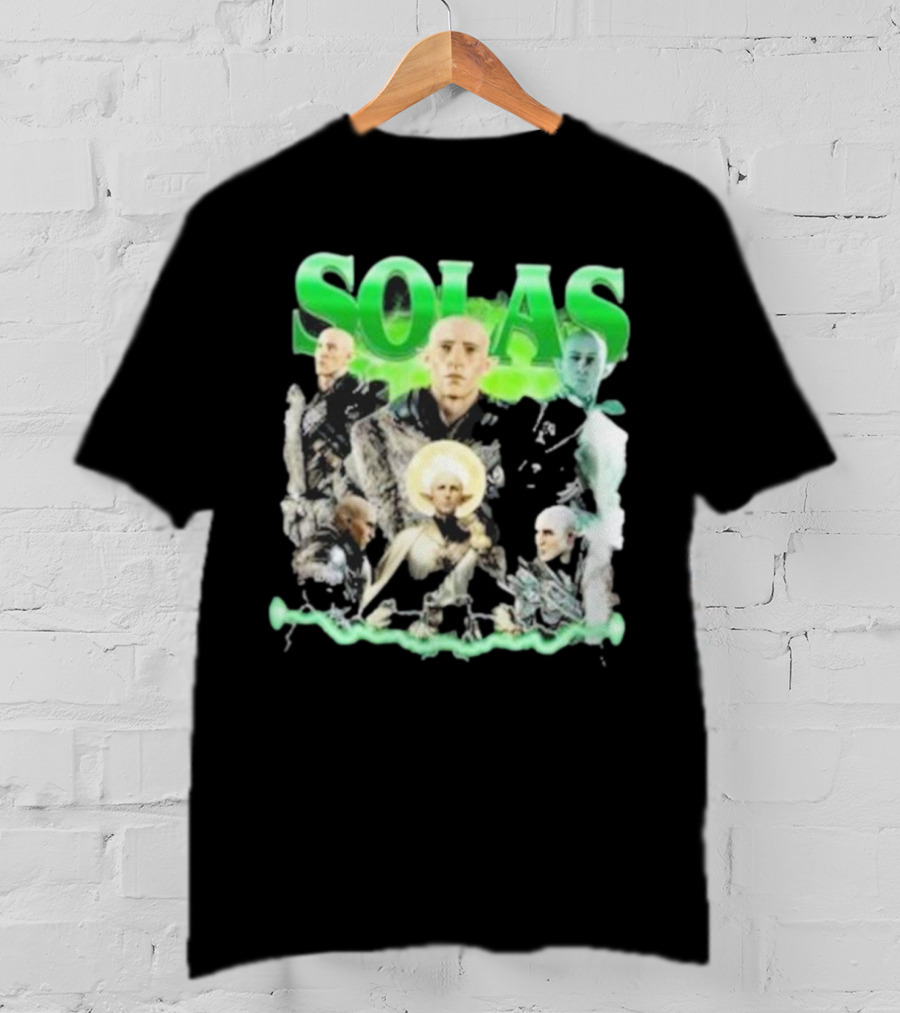 Solas Dragon Age Multiple Portraits Green Aesthetic Fan T-Shirt
