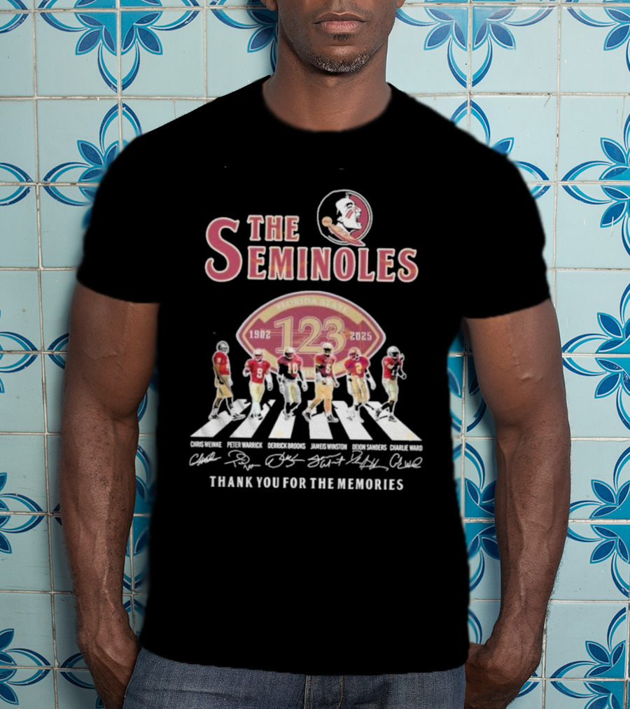 The Seminoles Florida State 1902-2025 Thank You For The Memories 123 T-Shirt
