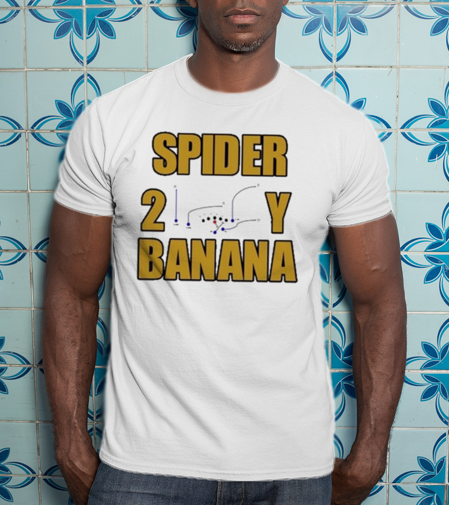 Jon Gruden Spider 2 Y Banana Football Play Diagram T-Shirt