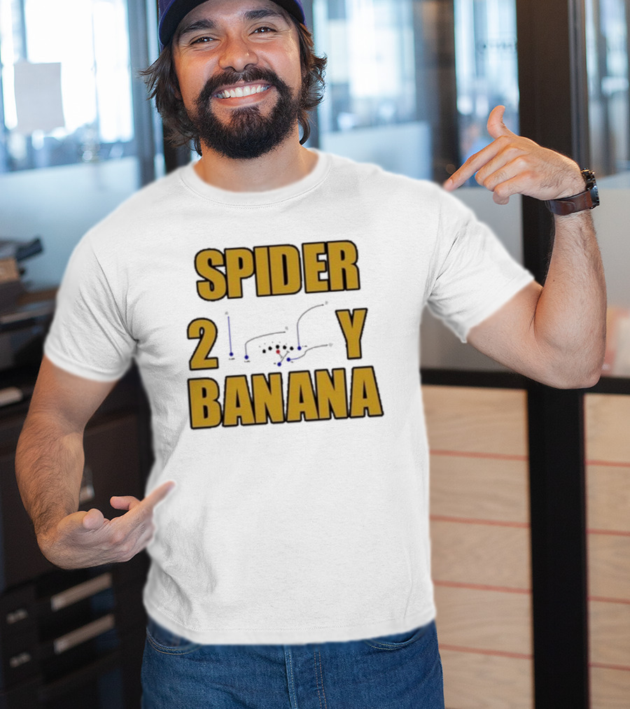 Jon Gruden Spider 2 Y Banana Football Play Diagram T-Shirt