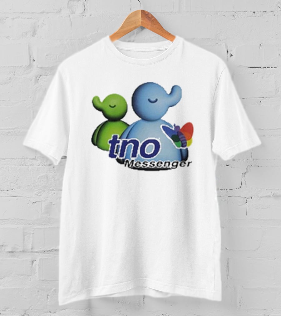 TNO Messenger Cute Elephant Avatars With Colorful Butterfly T-Shirt