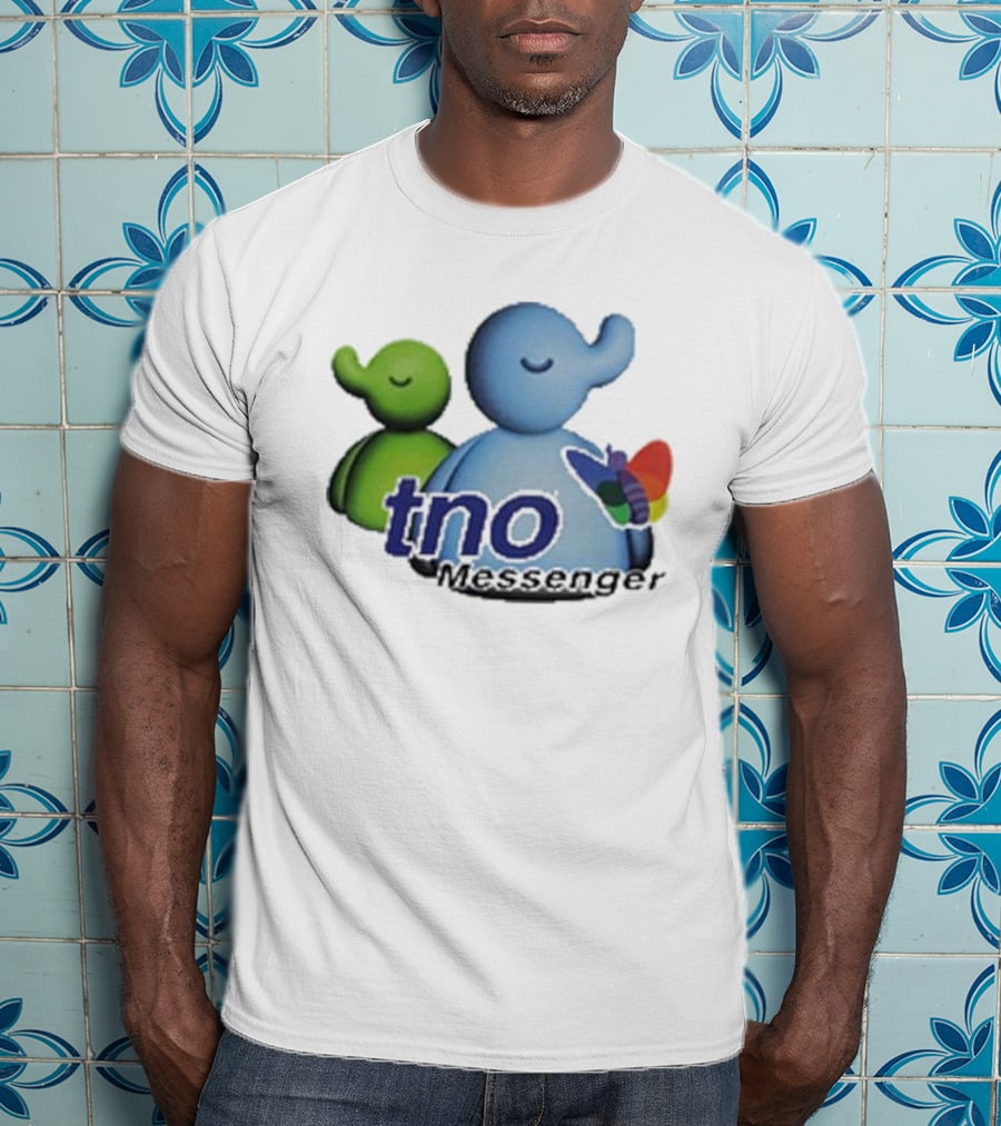 TNO Messenger Cute Elephant Avatars With Colorful Butterfly T-Shirt