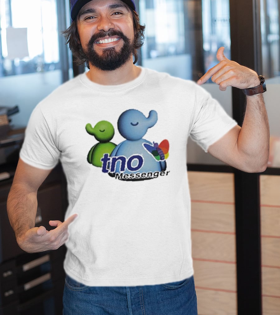 TNO Messenger Cute Elephant Avatars With Colorful Butterfly T-Shirt