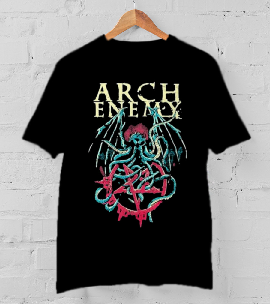 Arch Enemy Cthulhu Pentagram Wings T-Shirt