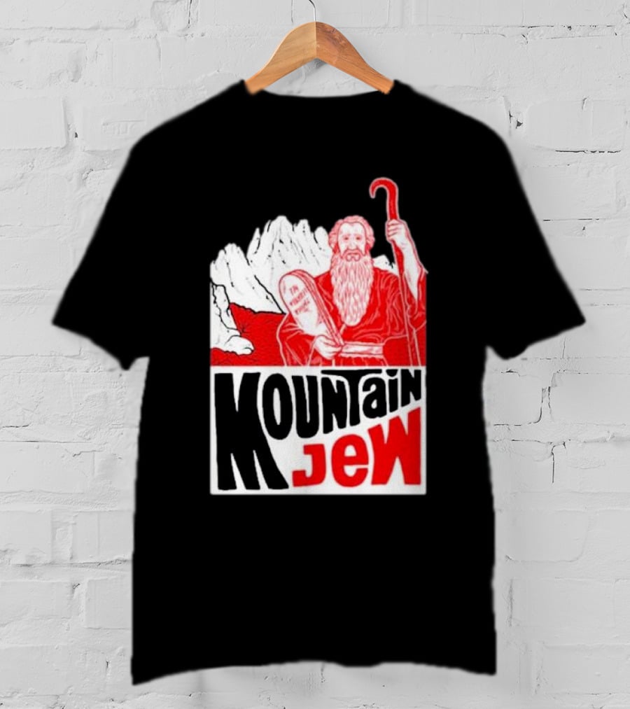 Nwt Mountain Jew Nature Old Men Cool Moses With Ten Commandments T-Shirt
