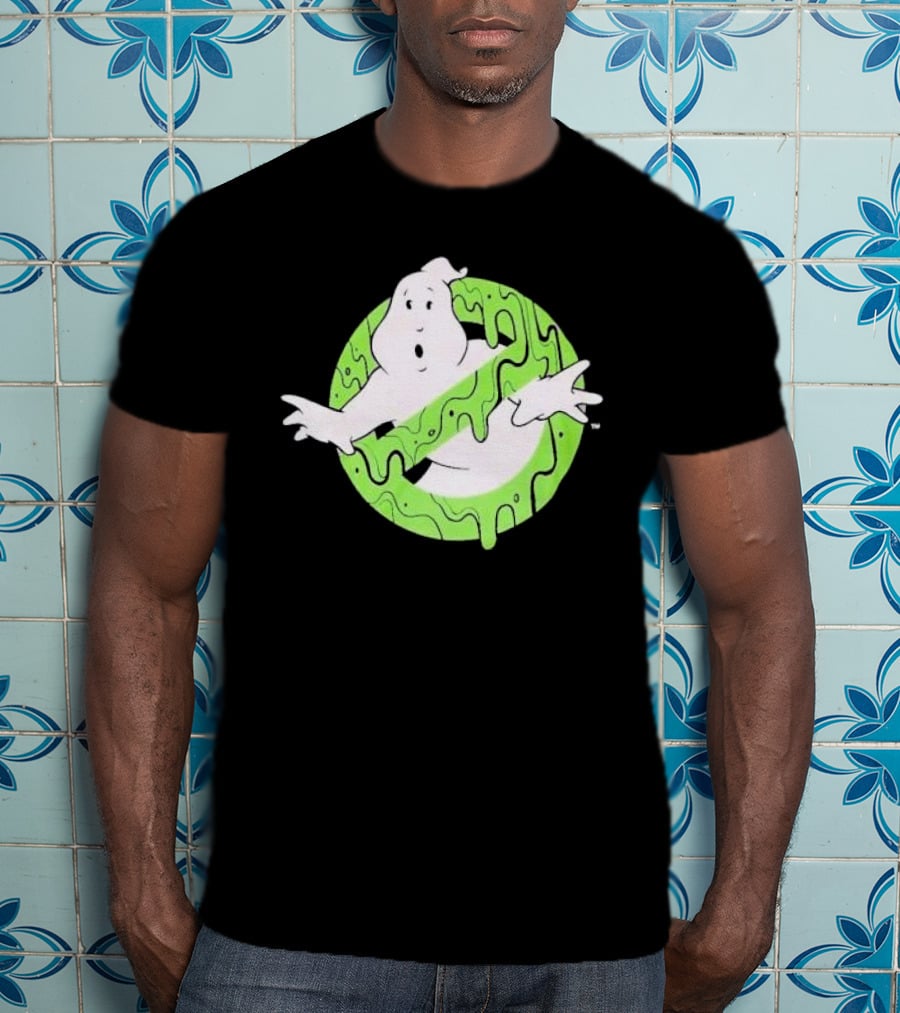 Ghostbusters Slime Logo Green Kids T-Shirt