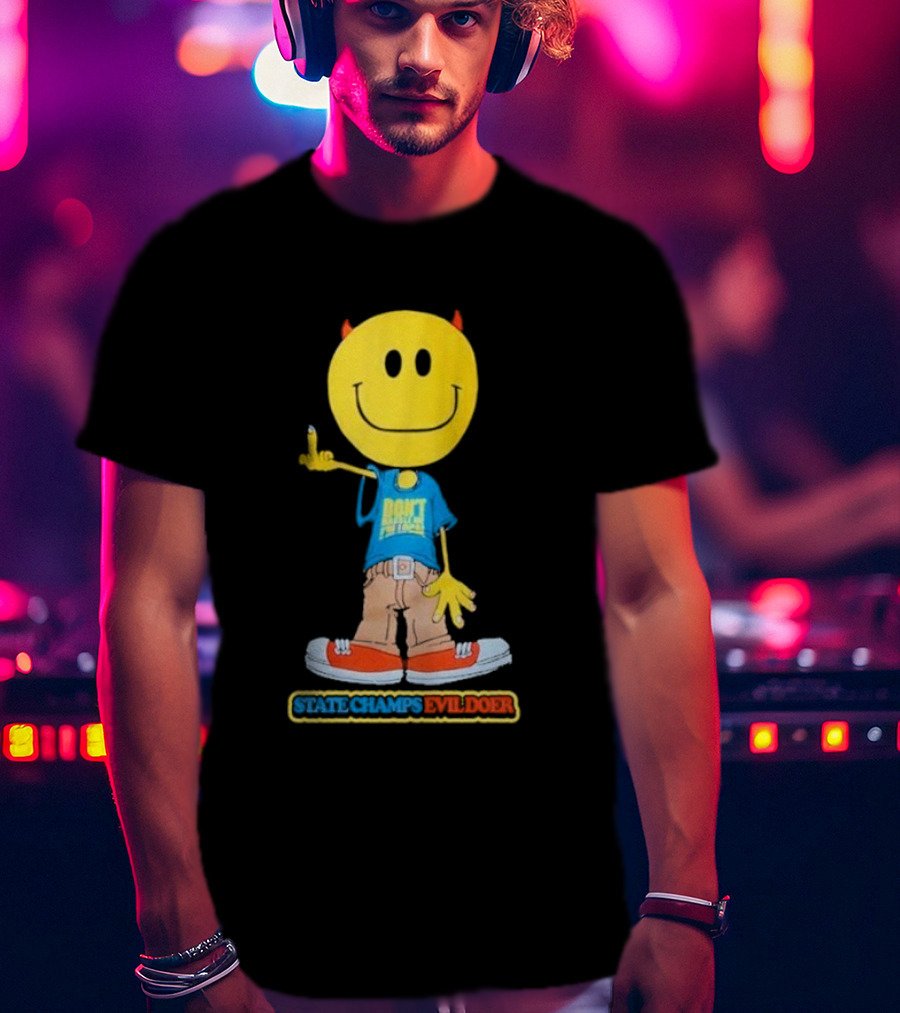 State Champs Evil Doer Don't Panic Emoji Collab T-Shirt
