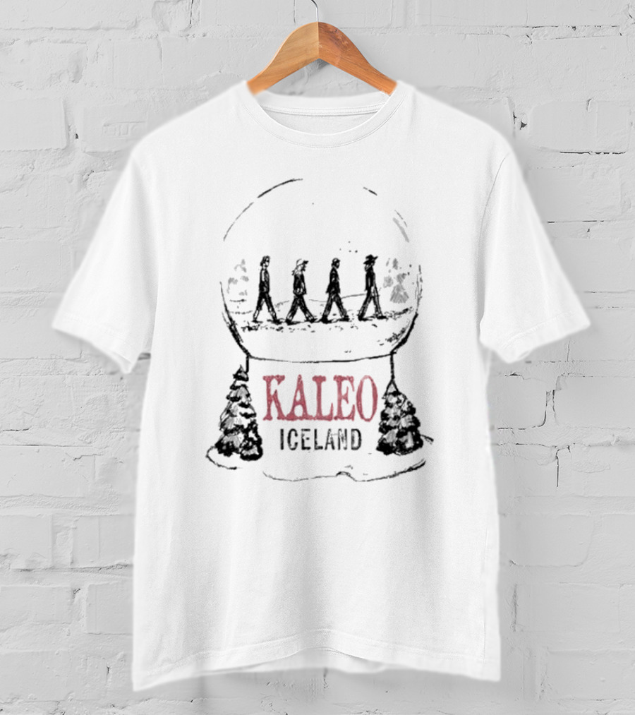 Kaleo Iceland Abbey Road Inspired Snow Globe T-Shirt
