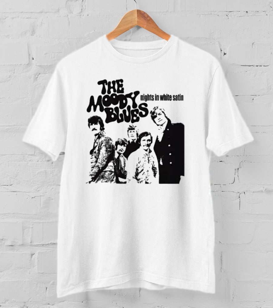 The Moody Blues Nights In White Satin Vintage Band Photo T-Shirt