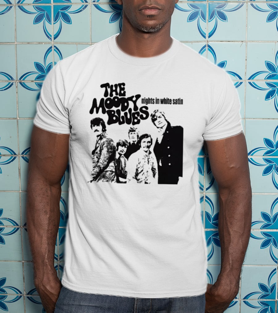 The Moody Blues Nights In White Satin Vintage Band Photo T-Shirt