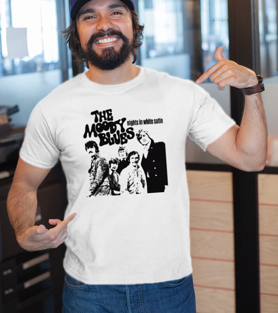 The Moody Blues Nights In White Satin Vintage Band Photo T-Shirt