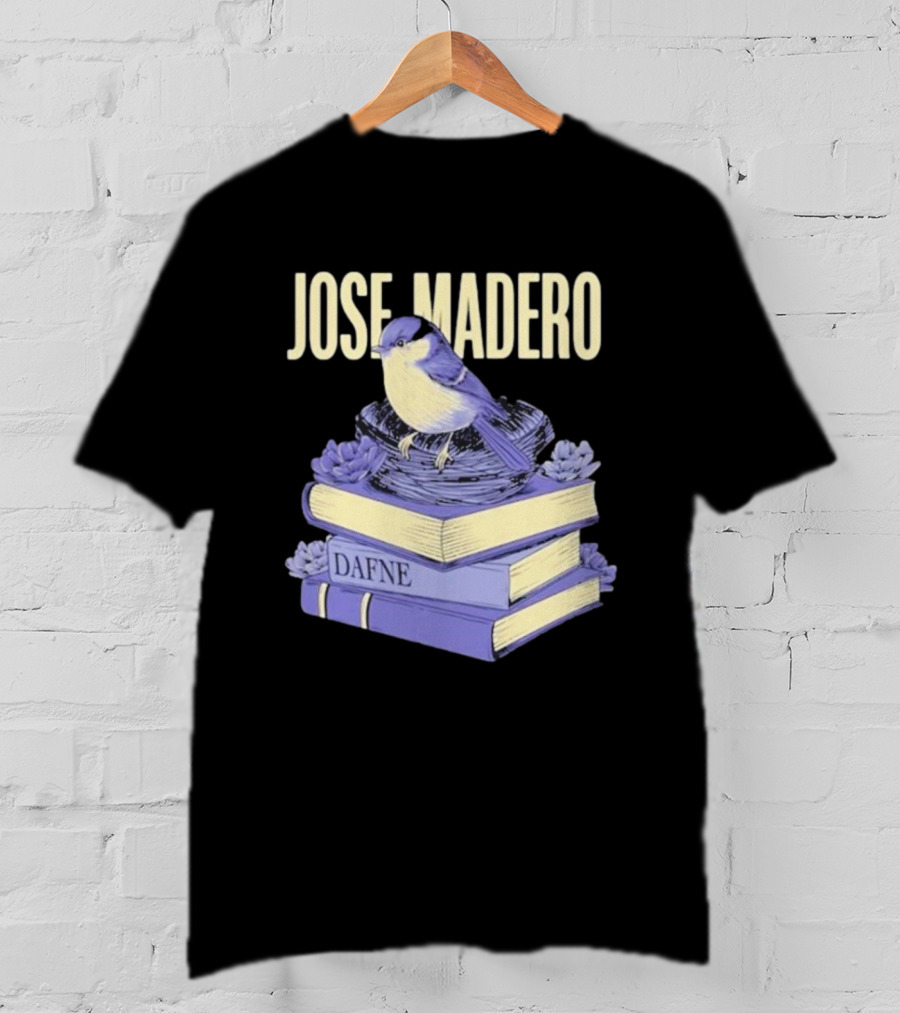 José Madero Dafne Bird On Books T-Shirt