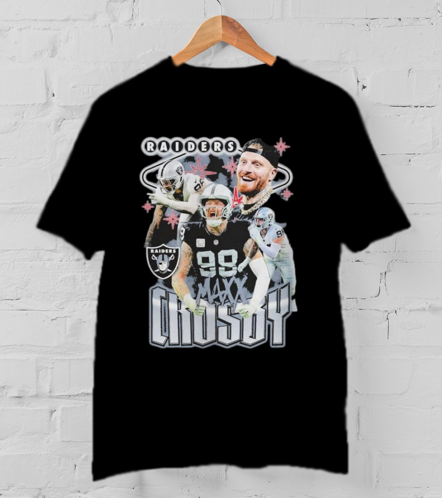 Maxx Crosby Raiders NFL Football Star Las Vegas Player T-Shirt