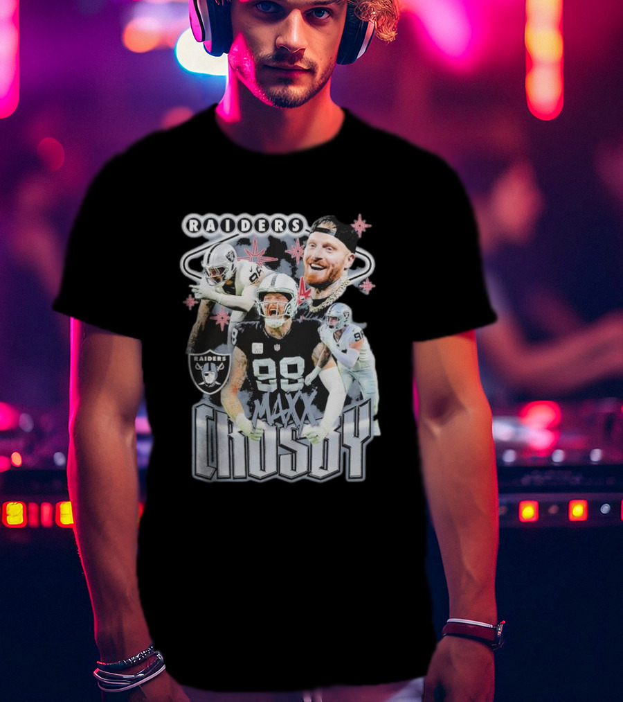 Maxx Crosby Raiders NFL Football Star Las Vegas Player T-Shirt