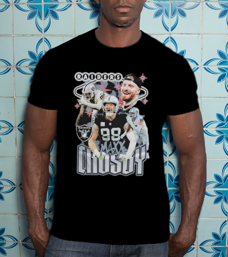 Maxx Crosby Raiders NFL Football Star Las Vegas Player T-Shirt