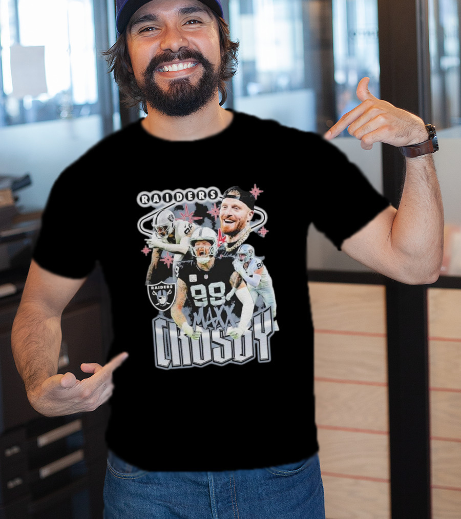 Maxx Crosby Raiders NFL Football Star Las Vegas Player T-Shirt