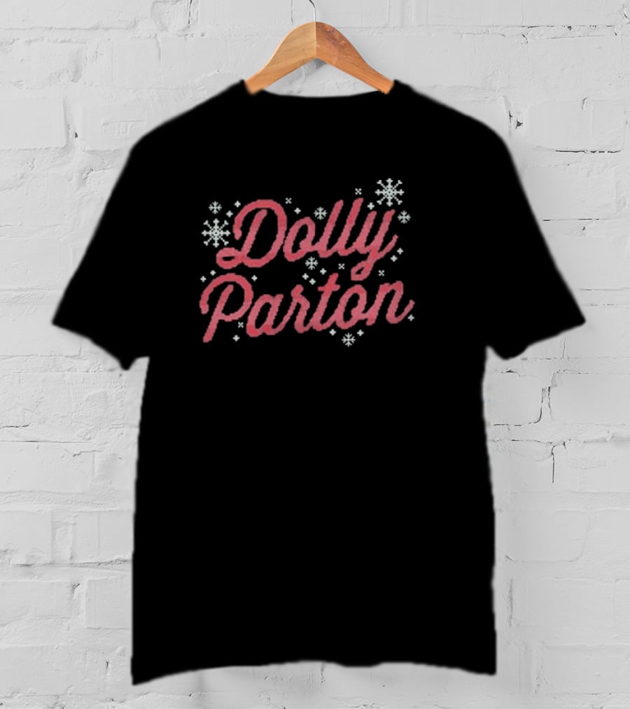Dolly Parton Christmas Holiday Snowflakes T-Shirt