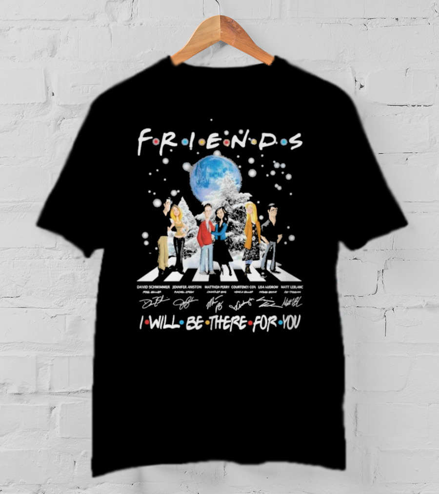Friends I Will Be There For You Signatures Abbey Road T-Shirt