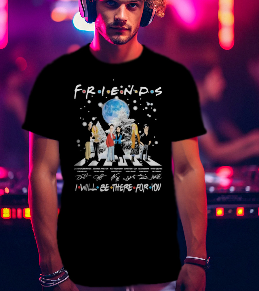 Friends I Will Be There For You Signatures Abbey Road T-Shirt