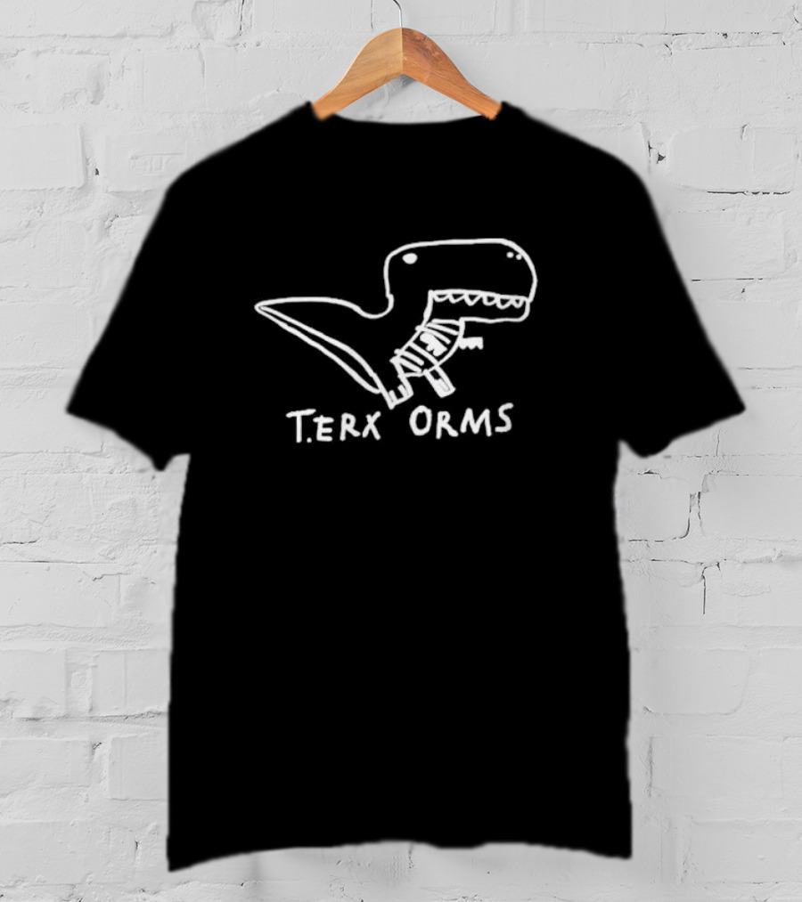 T-rex Arms T-erx Orms Dinosaur Sketch T-Shirt