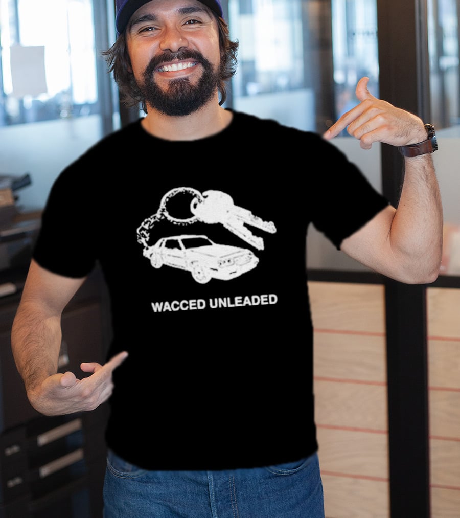 Wacced Unleaded Car Keys And Vehicle T-Shirt