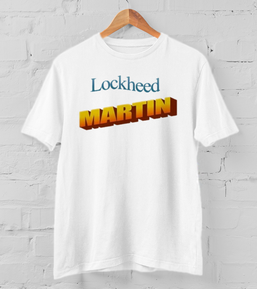 Lockheed Martin Vintage Style Bold Yellow Font T-Shirt