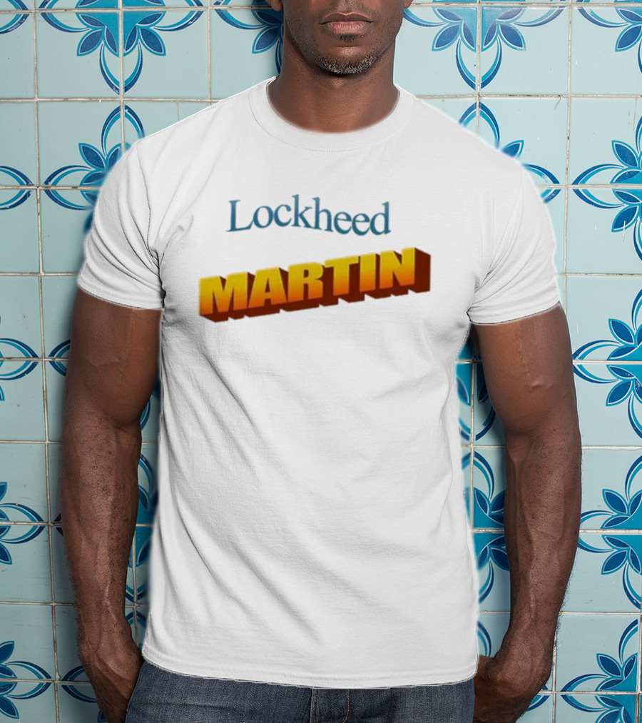 Lockheed Martin Vintage Style Bold Yellow Font T-Shirt
