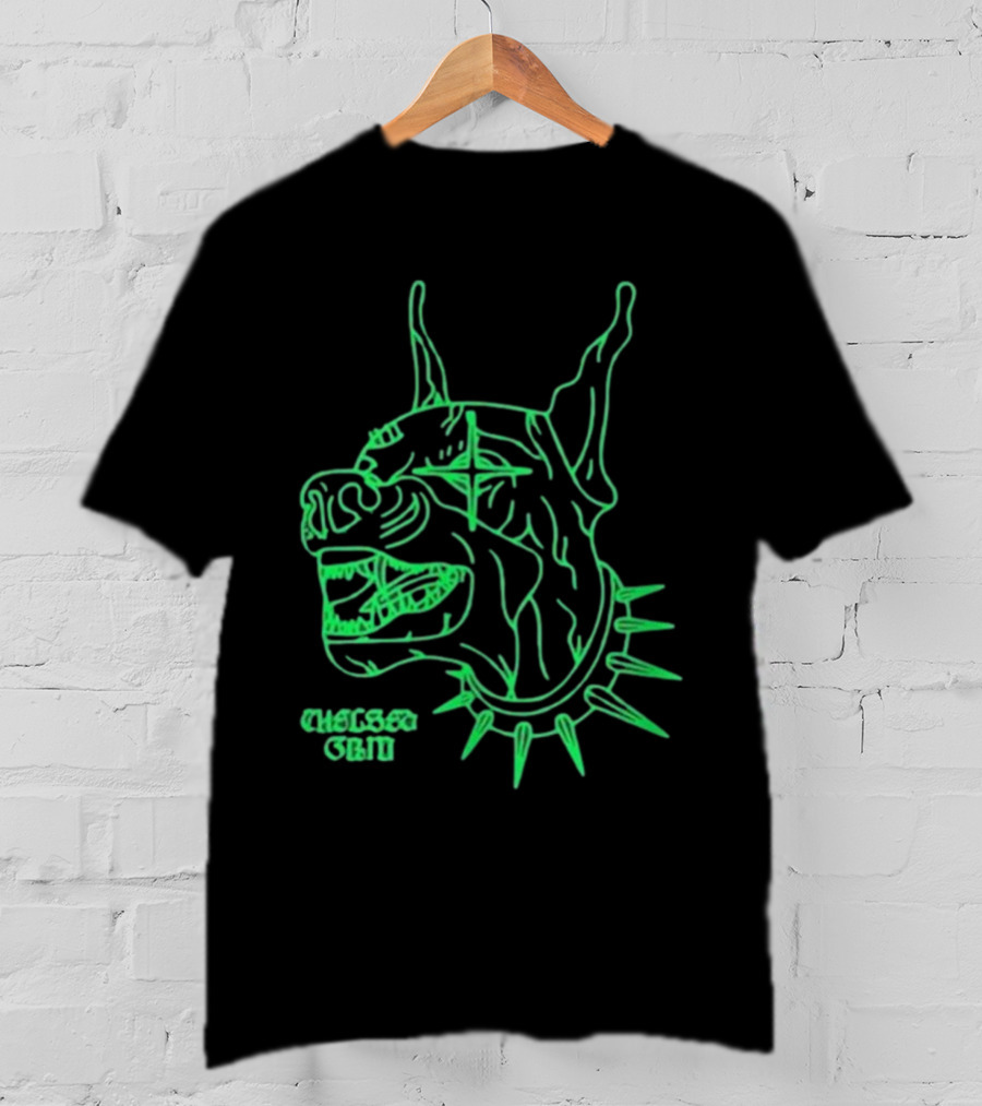 Chelsea Grin Neon Doberman Spiked Collar T-Shirt