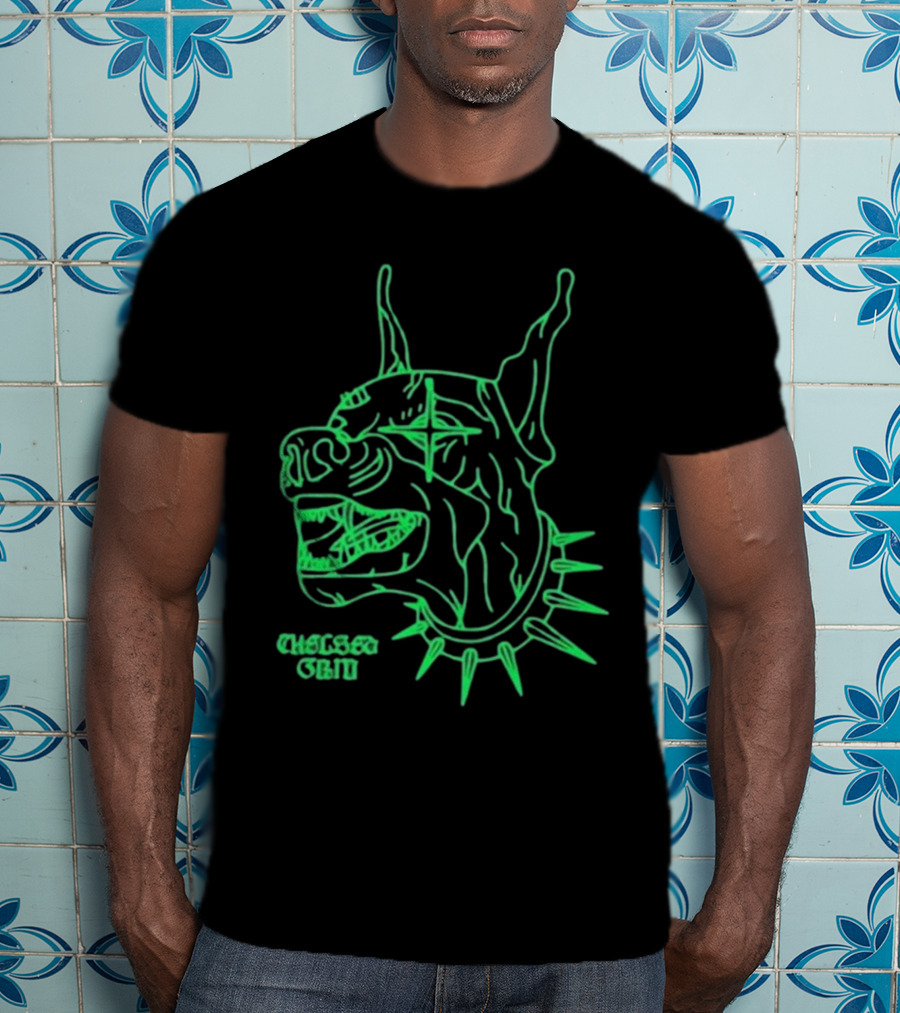 Chelsea Grin Neon Doberman Spiked Collar T-Shirt