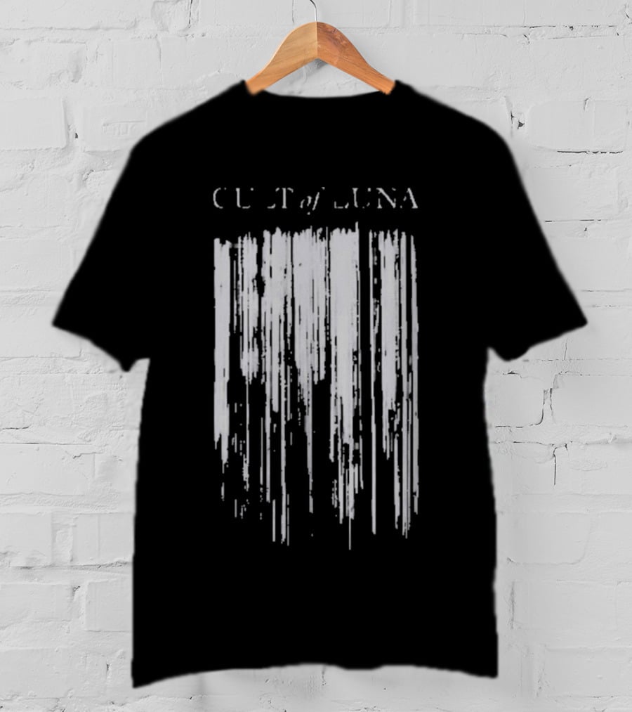 Cult Of Luna Vertikal Abstract Black Lines T-Shirt