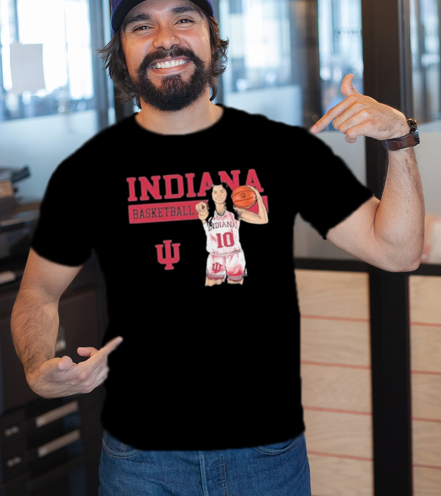 Indiana Basketball Vintage Sport Grey T-Shirt