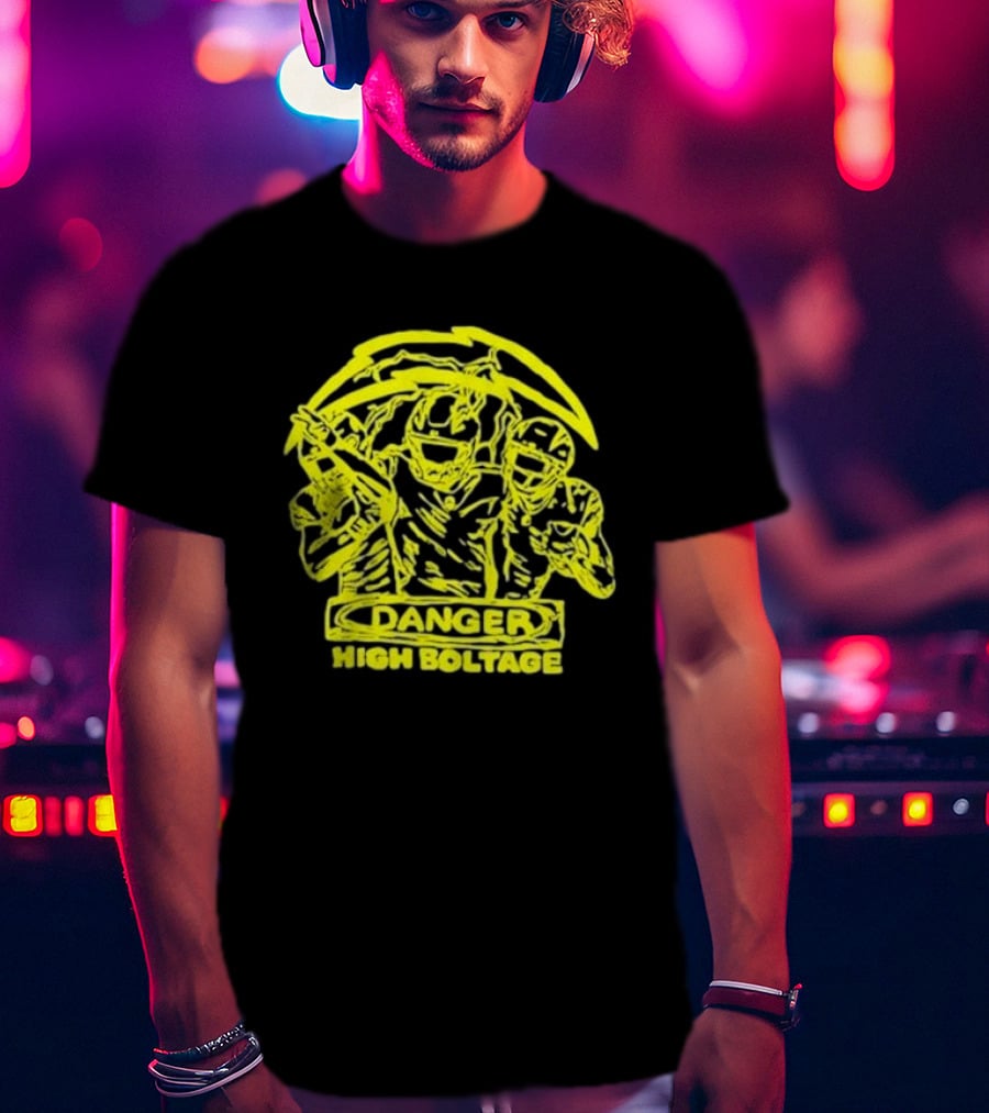 Los Angeles Chargers Danger High Voltage Football Team Players T-Shirt