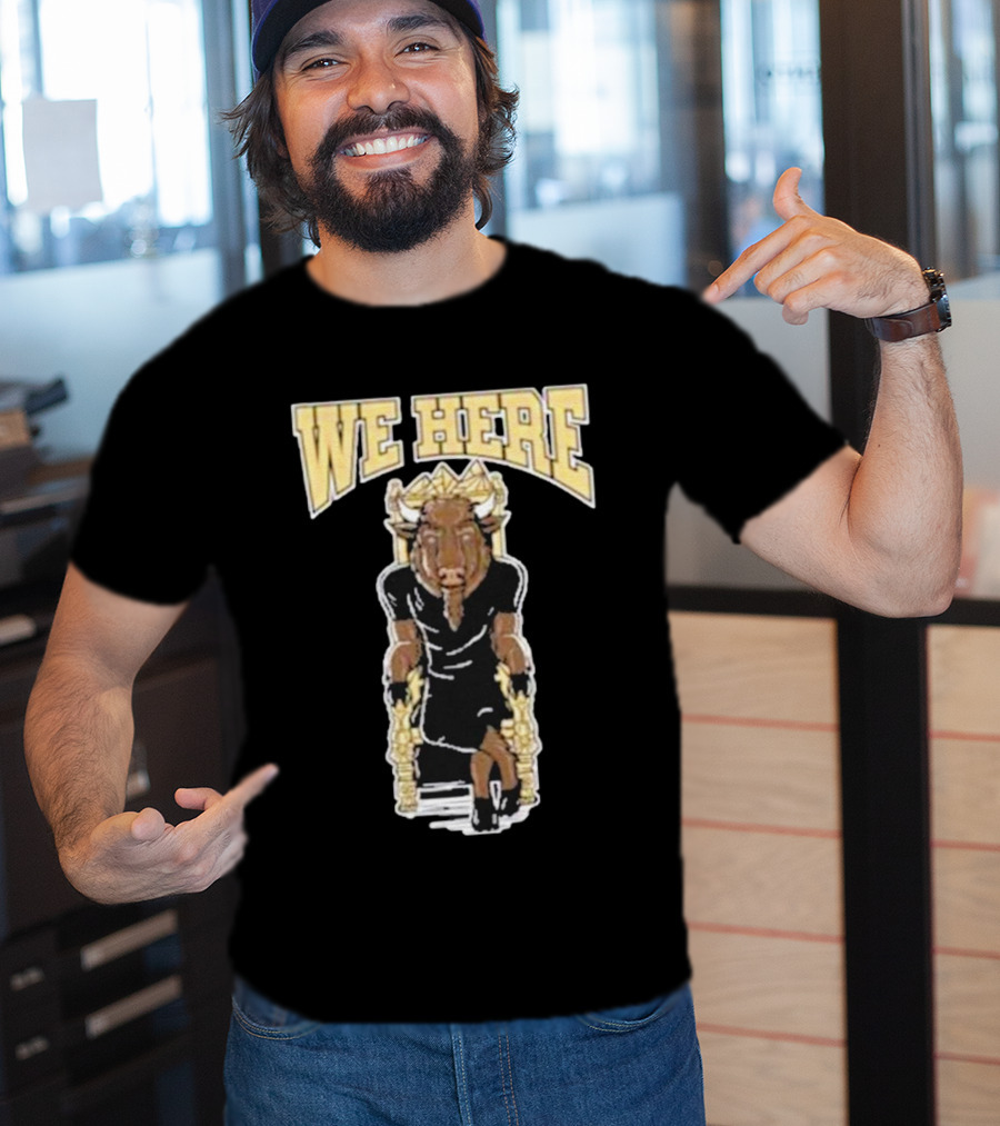 WE HERE Buffalo Bull King On Throne T-Shirt