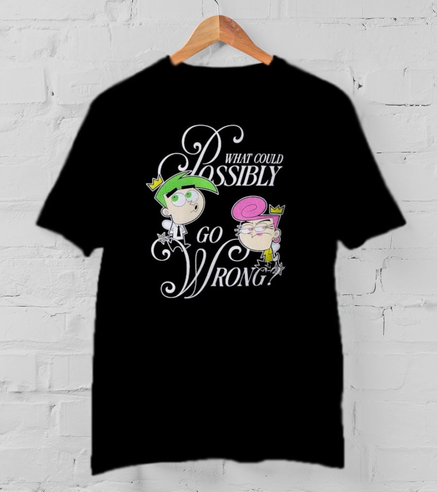 What Could Possibly Go Wrong Fairy OddParents Cosmo And Wanda T-Shirt