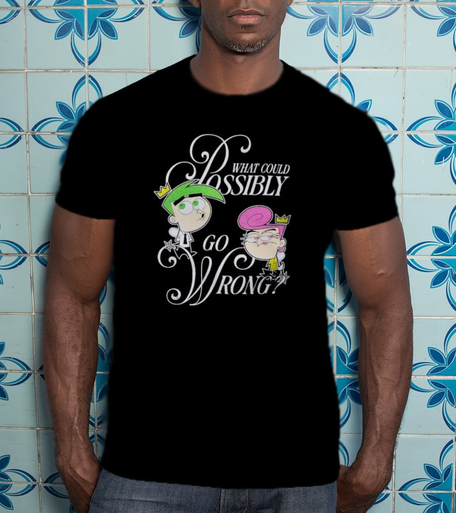 What Could Possibly Go Wrong Fairy OddParents Cosmo And Wanda T-Shirt