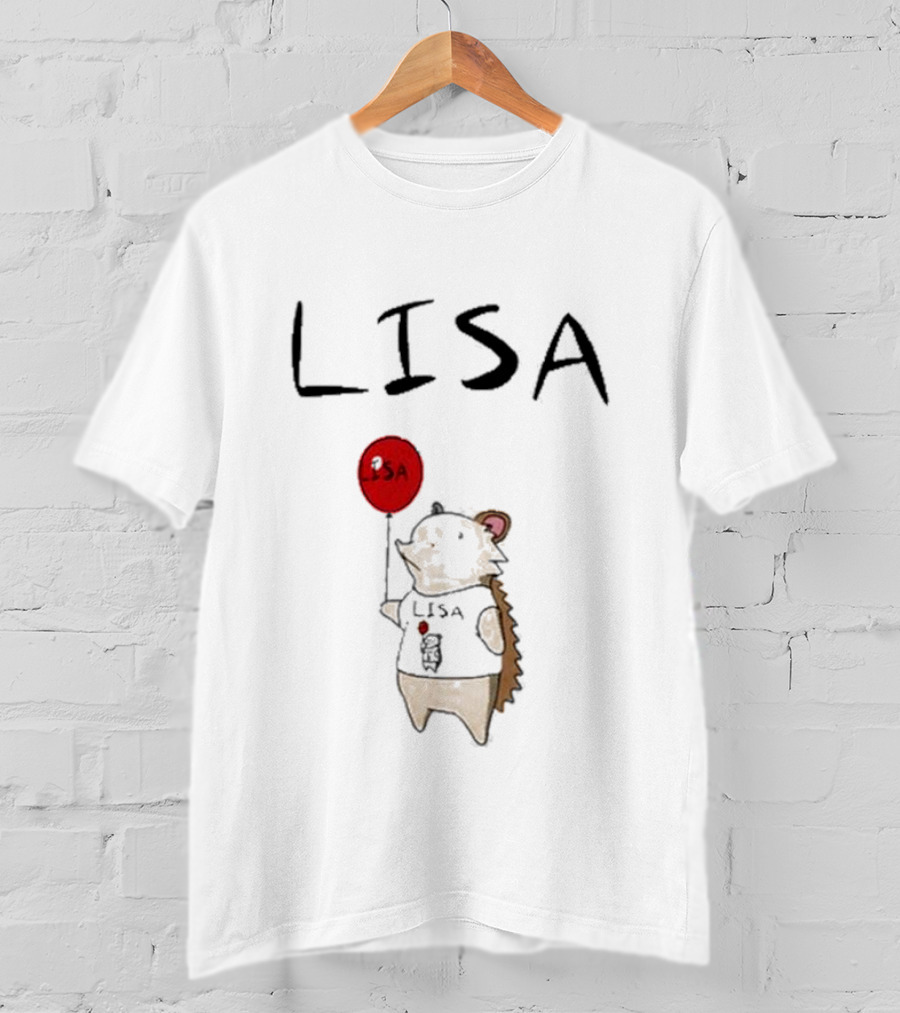 Natural Habitat Lisa Hedgehog Holding Red Balloon T-Shirt