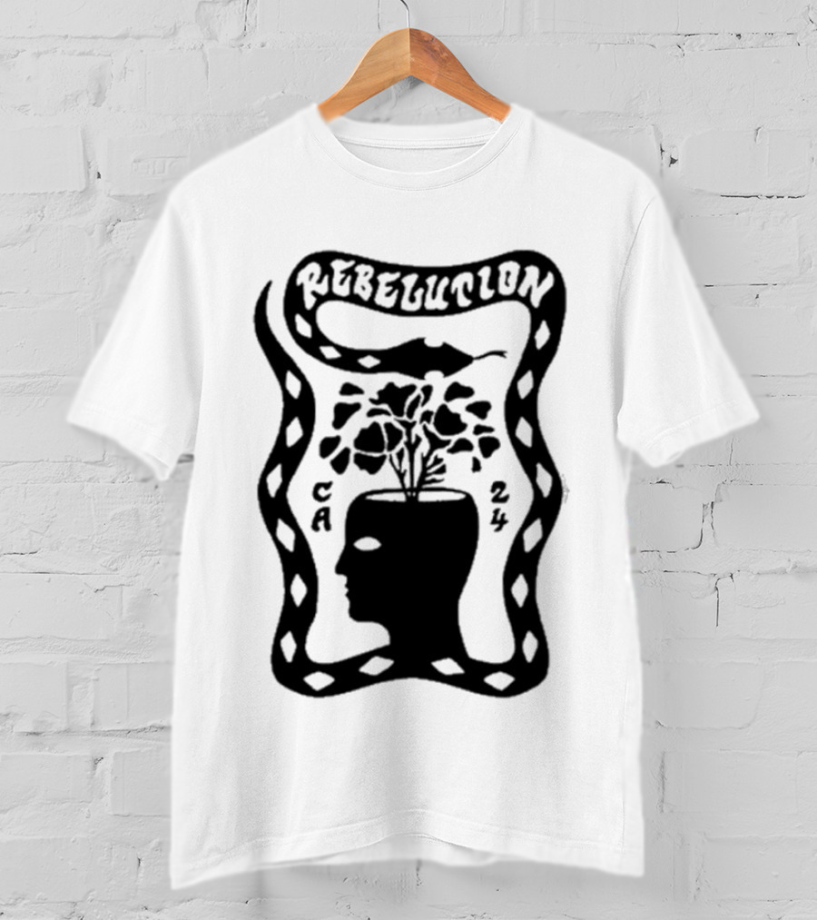 Rebelution CA 24 Snake Plant Head T-Shirt