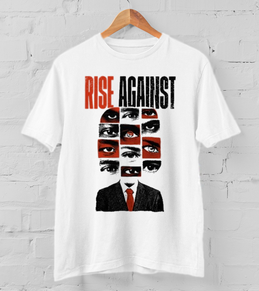 RISE AGAINST Eyes And Suit Big Brother Surveillance T-Shirt