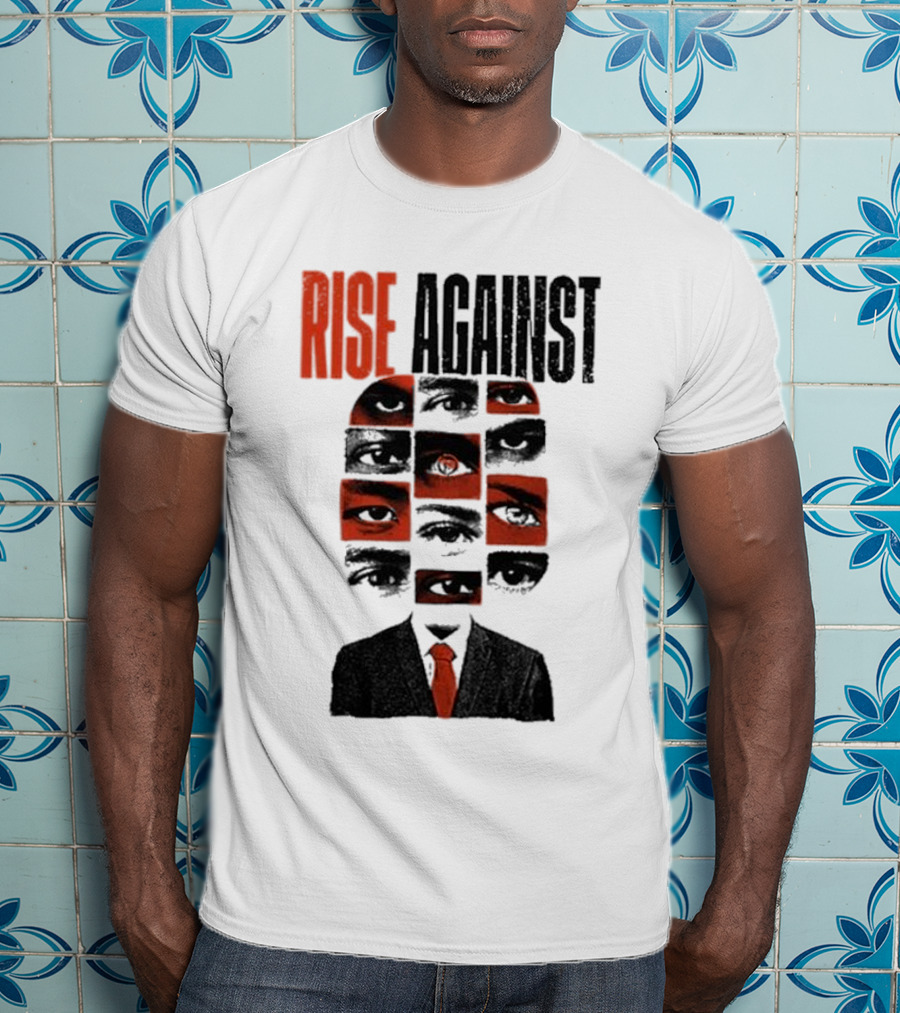 RISE AGAINST Eyes And Suit Big Brother Surveillance T-Shirt