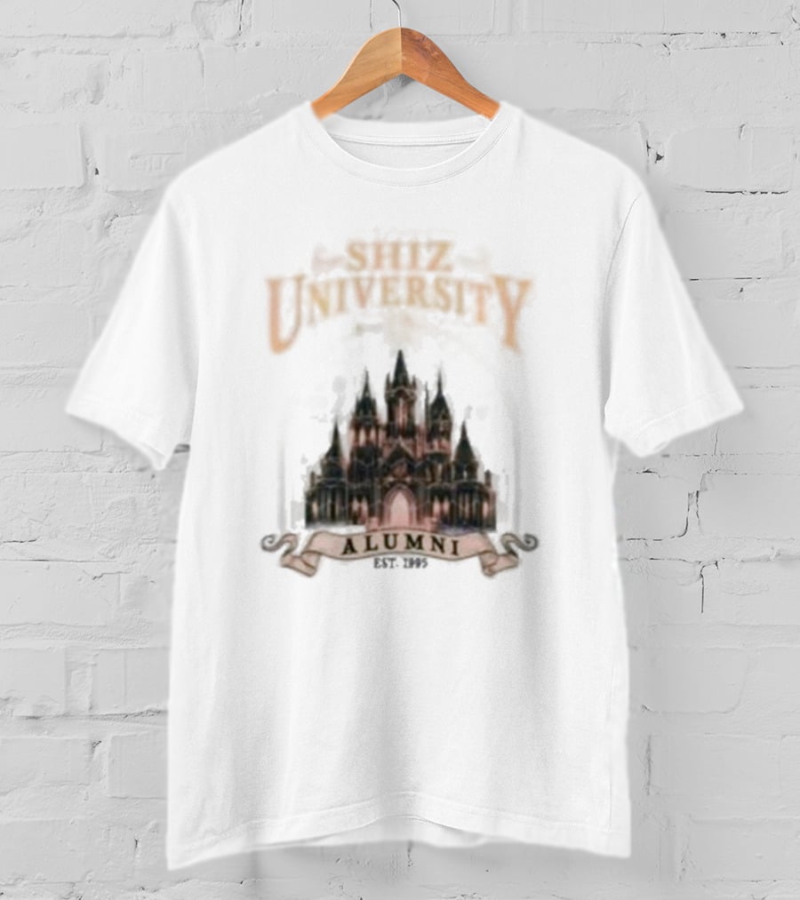 Shiz University Alumni Est 1995 Gothic Castle Emblem T-Shirt