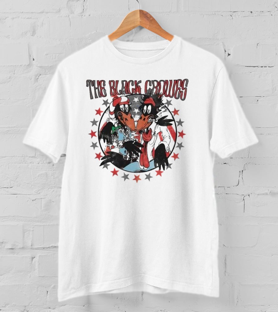 The Black Crowes Cartoon Stars Circle T-Shirt