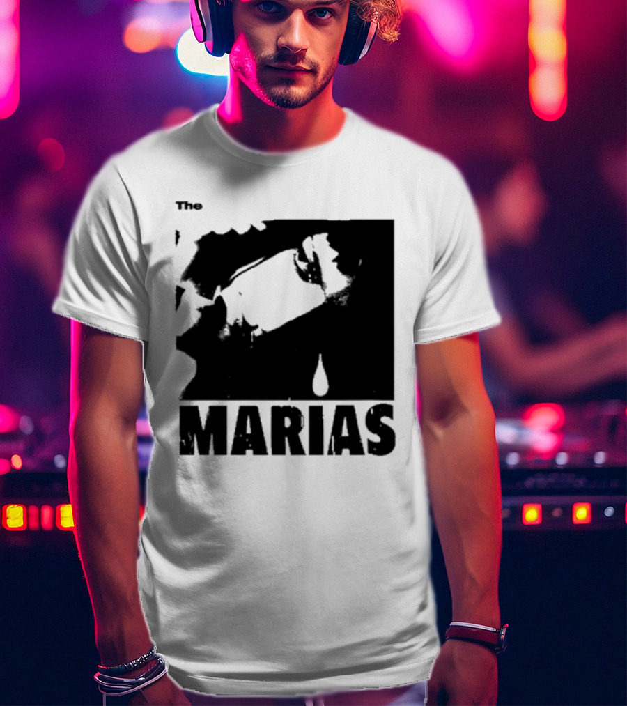 The Marias María Monochrome Teardrop Image T-Shirt