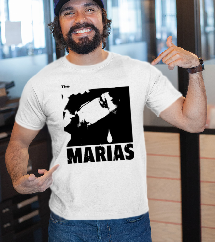 The Marias María Monochrome Teardrop Image T-Shirt