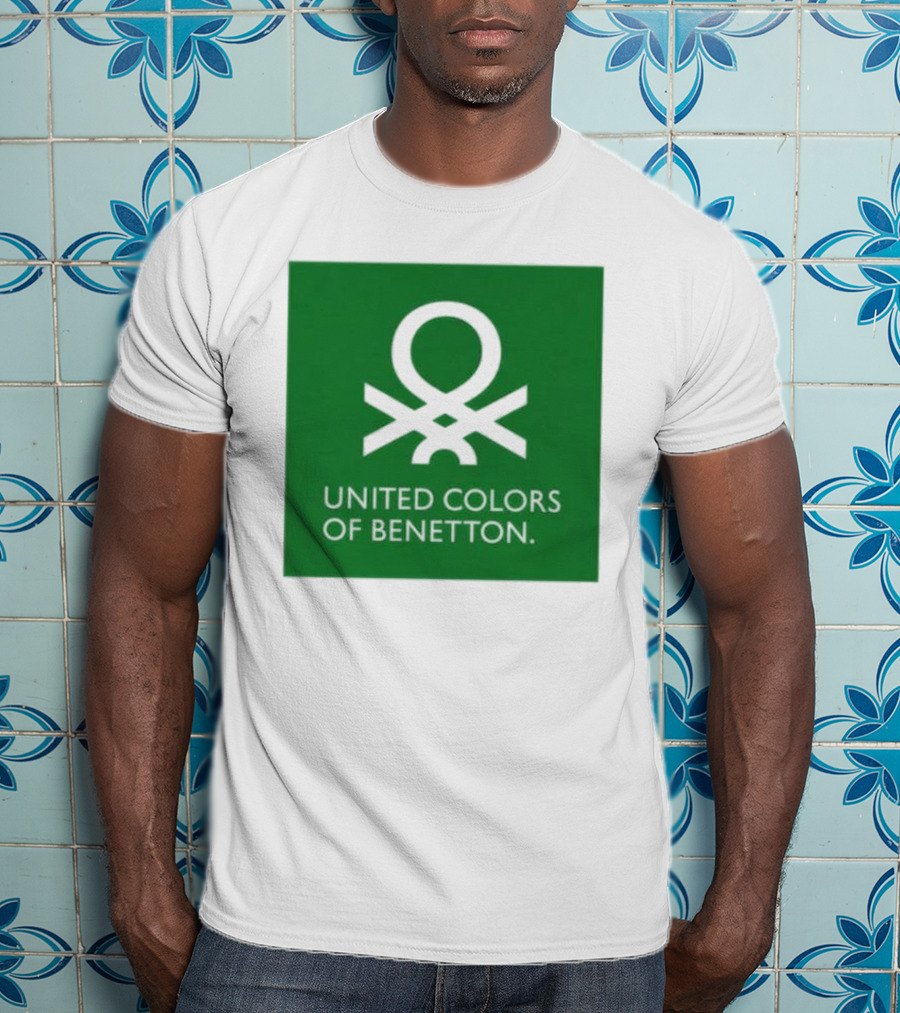 United Colors Of Benetton Green Emblem Fashion Brand T-Shirt