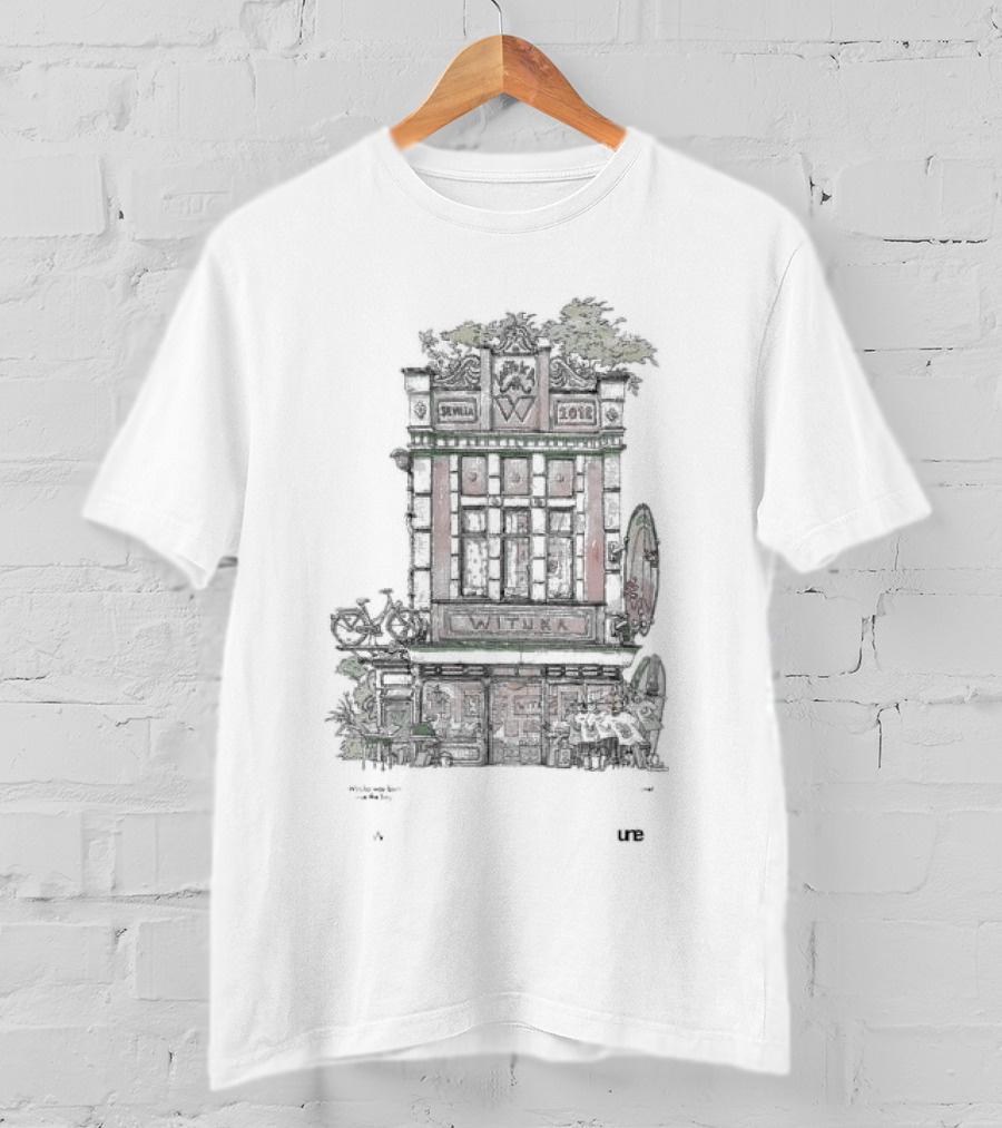 Witushatsu Wituka Seville 2013 Building Bicycle Surfboard Urban Scene T-Shirt